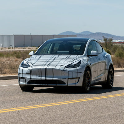 Overkommelig Tesla Model Y Set Uden Camouflage Nær Giga Texas