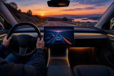 Reports: Tesla Software Update Could Steer Without FSD Enabled
