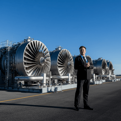 Elon Musk confirma la adquisición estratégica por parte de xAI de cinco turbinas de gas de 380 MW para la expansión masiva de superordenadores