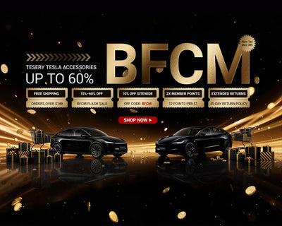 Tesery lanza la venta épica BFCM 2025: ofertas relámpago con un 70 % de descuento, puntos dobles y financiación sin intereses a 6 meses para propietarios de Tesla.