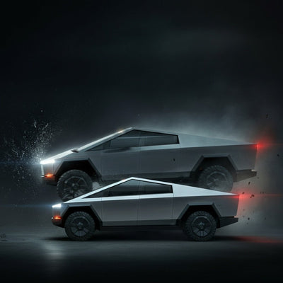 Tesla Cybertruck får et bump fra en episk fejlet Dodge Charger
