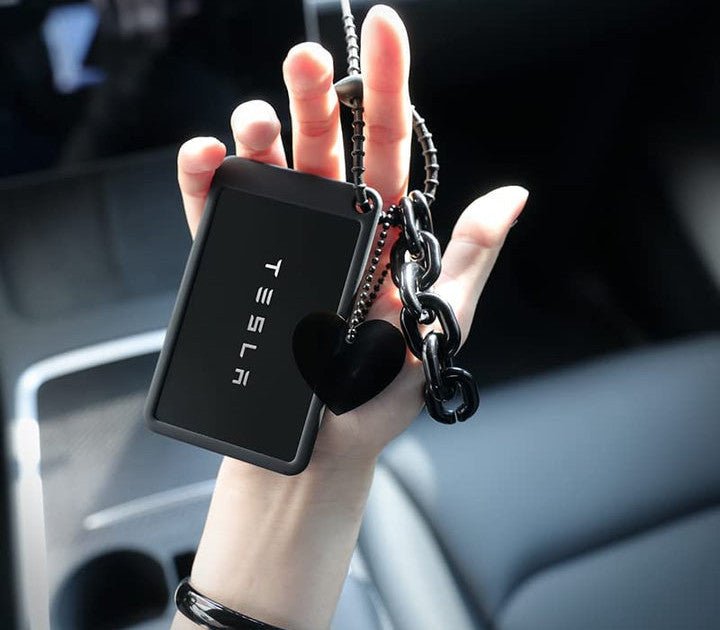 For Tesla Key Card Holder, Leather Key Cover For Tesla Model 3 Model Y Model S Model X