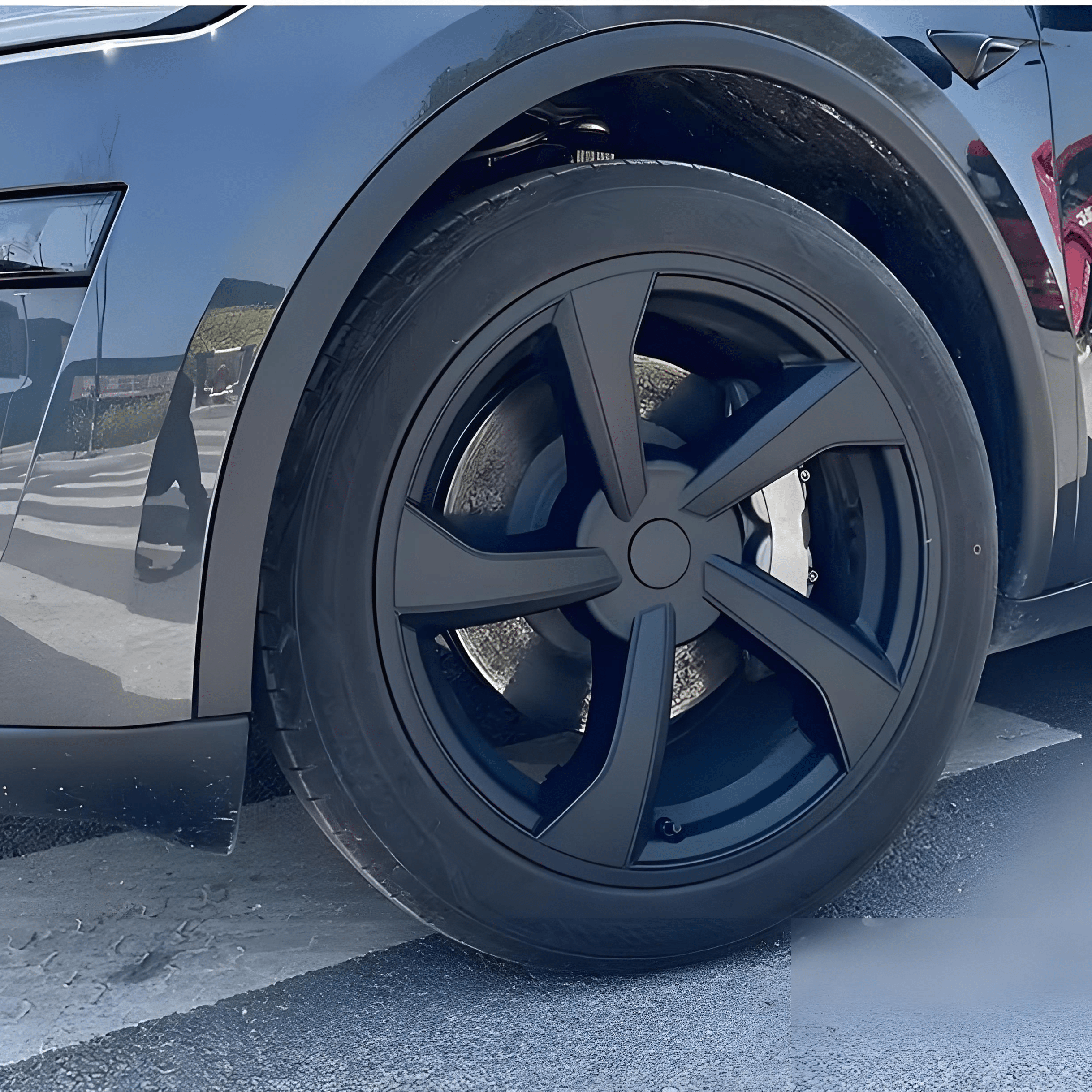 モデルYジュニパー用19インチクロスフローホイールカバー（4個セット）