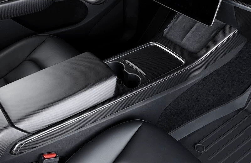 Tesla Model S Interior Carbon Fiber