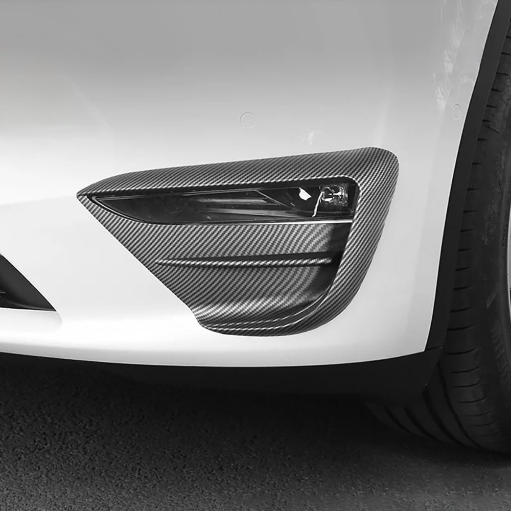 MotorSkinz Yellow Precut Vinyl Tint Overlays For 2020-2024 Tesla Model Y DRL / Fog Lights