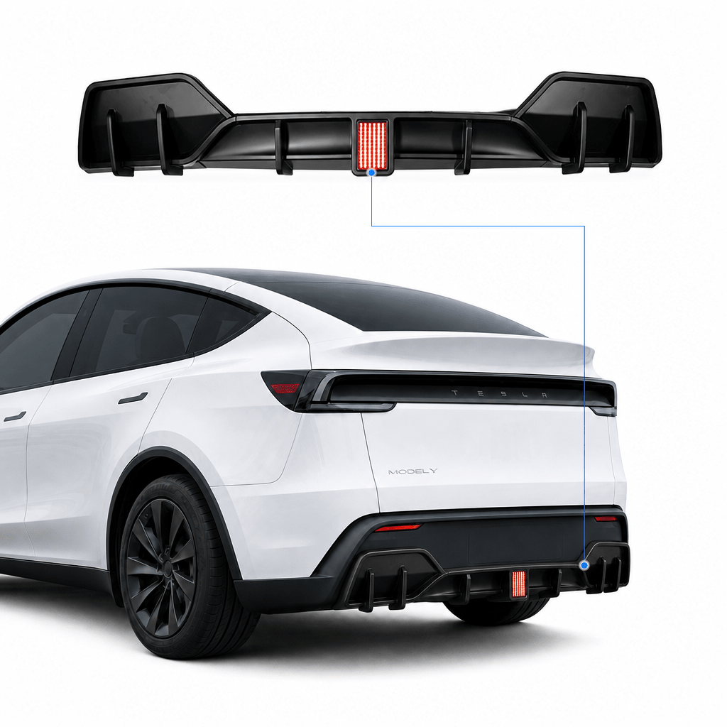 Model Y Juniper用リアバンパーリップスポイラー＆ディフューザー