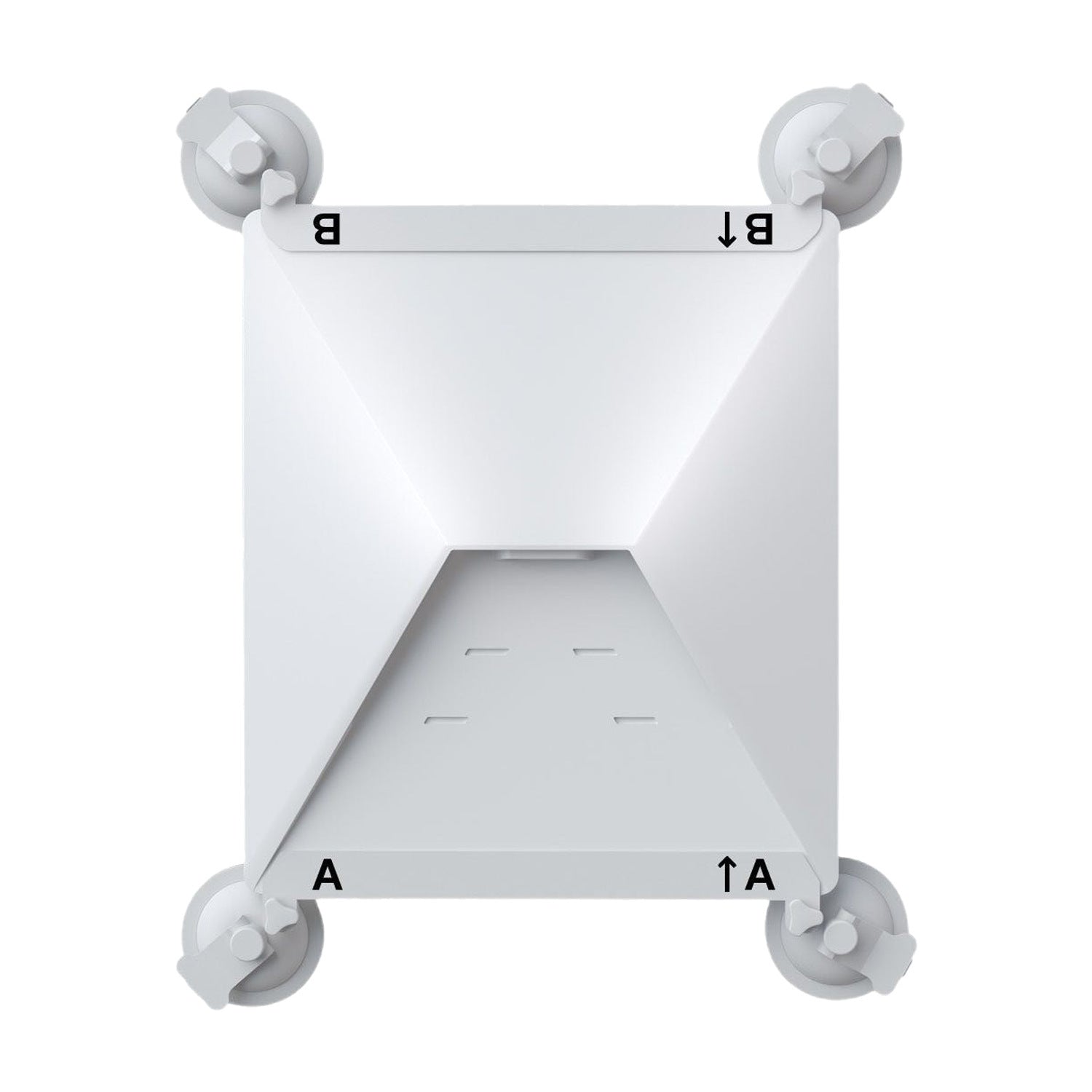 Supporto Per Starlink Mini Con Ventosa Per Auto, Adattatore Per Tetto E Vetri, Fissaggio A Vuoto 54,4 Kg, Angolazione Regolabile, Bianco