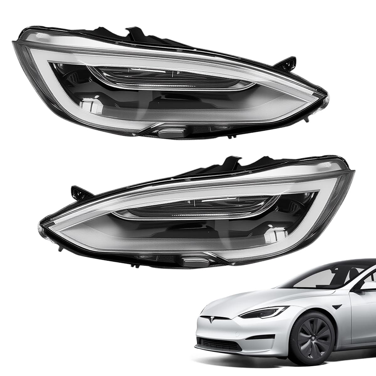 テスラ モデルS LEDヘッドライトアセンブリ