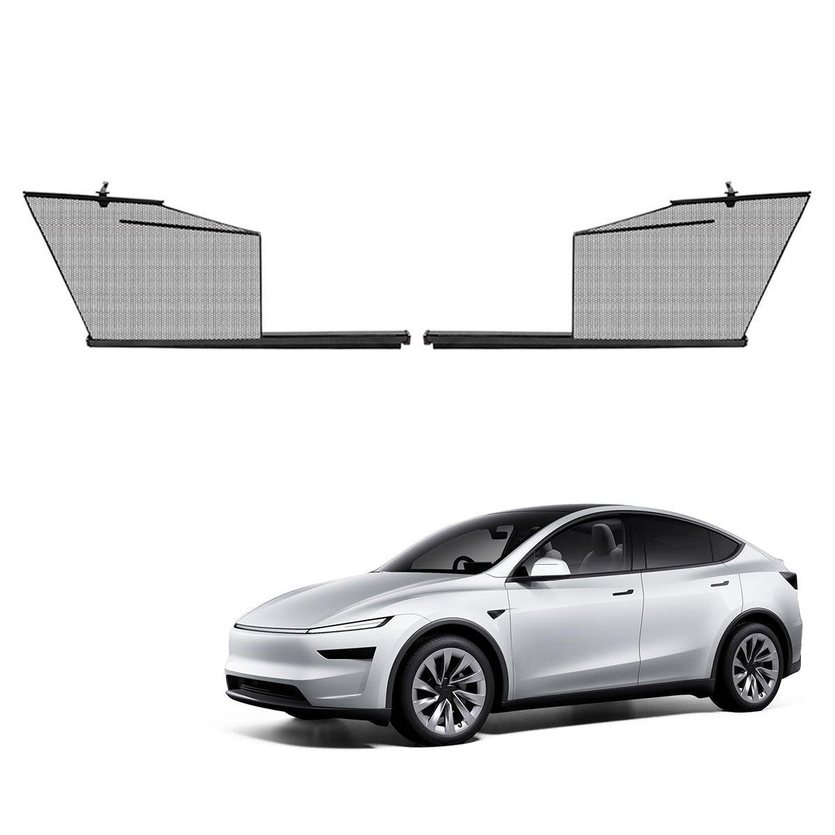 TESERY Model Y ジュニパー 伸縮式ウィンドウサンシェード | 熱＆UV保護