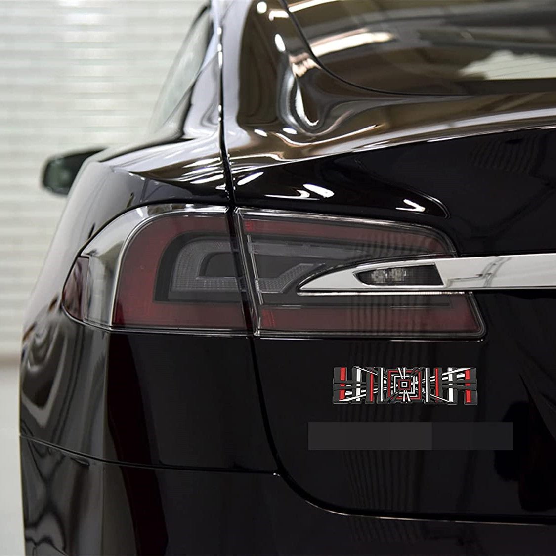 Tesla Model 3/Y/S/X 3D Metal Trunk Emblem Style 2: Silver