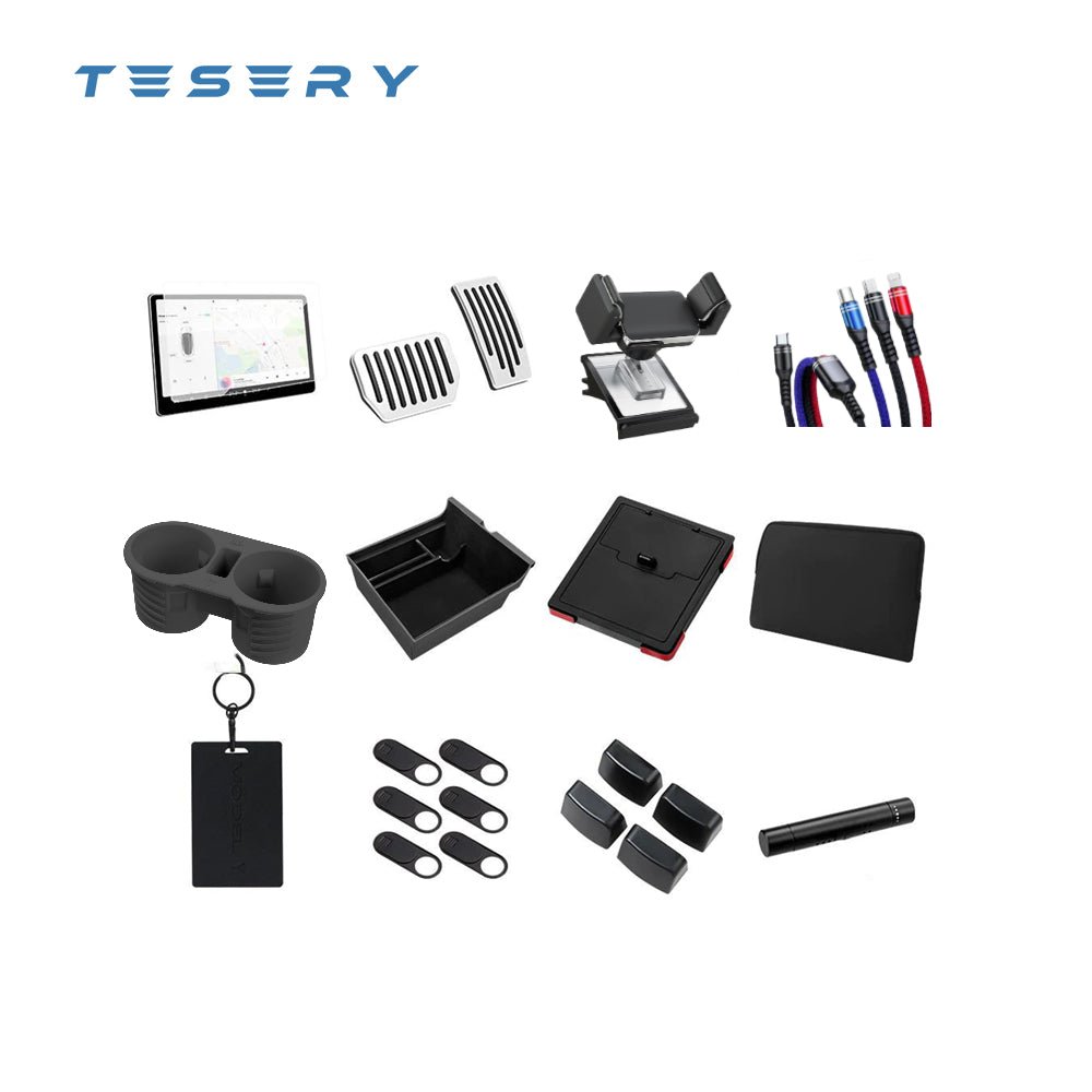 Basic Must-Have Tesla Accessories Package suitable for Model 3 & Model Y  2021-2023