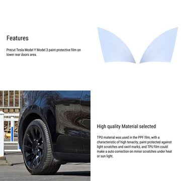 Clear Paint Protective Film kits for Tesla Model 3 Model Y 2017-2024