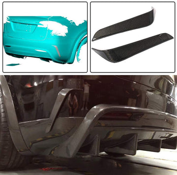 Model X  Rear Bumper Vent - Real Molded Carbon Fiber