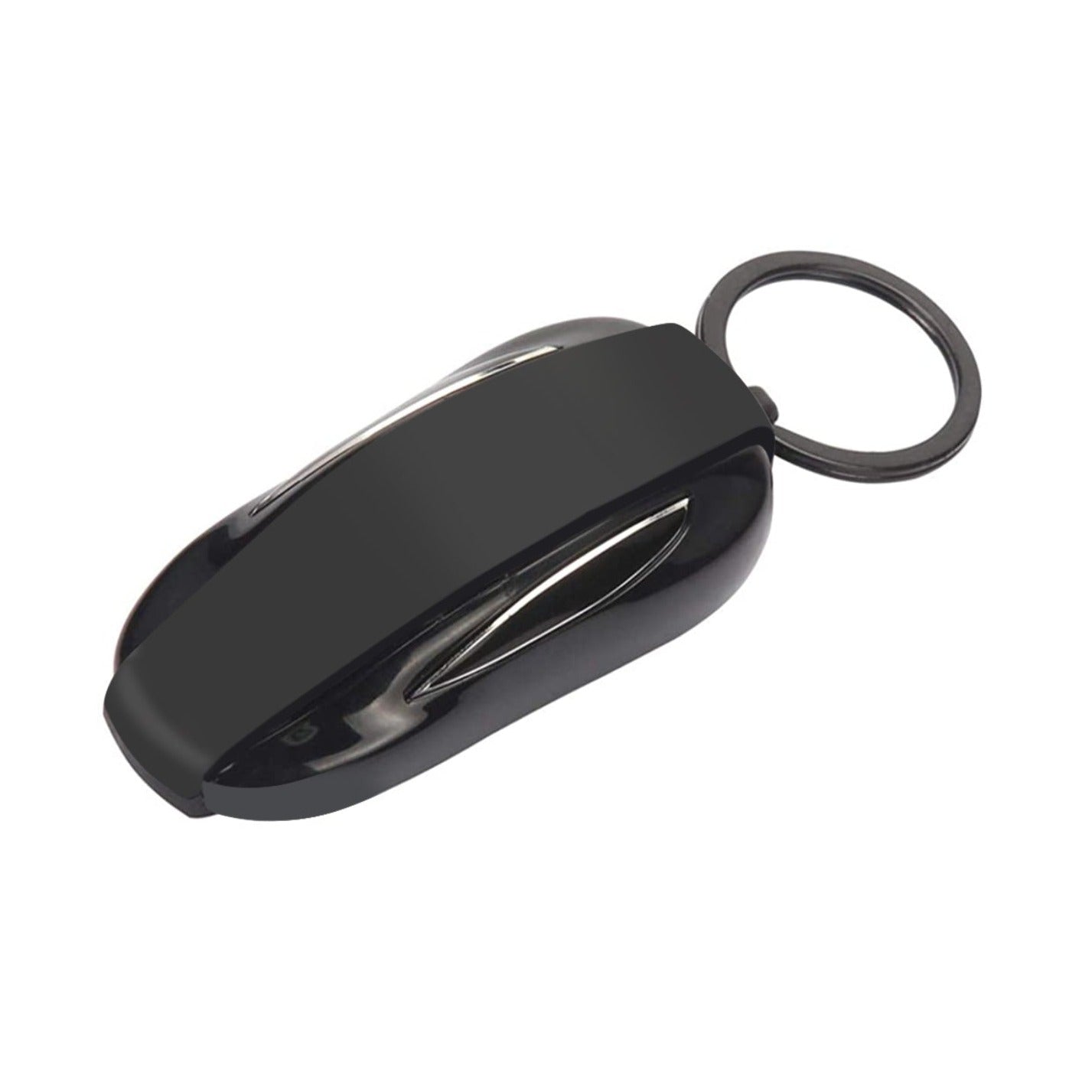 Carbon Fiber Look Key Fob Cover Case – Fits Tesla Model 3 / Model S – With Keychain