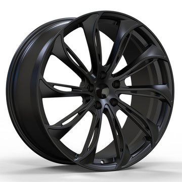 Rims for Model 3/Y【18' Glossy black Set of 4】Surprise gifts on US