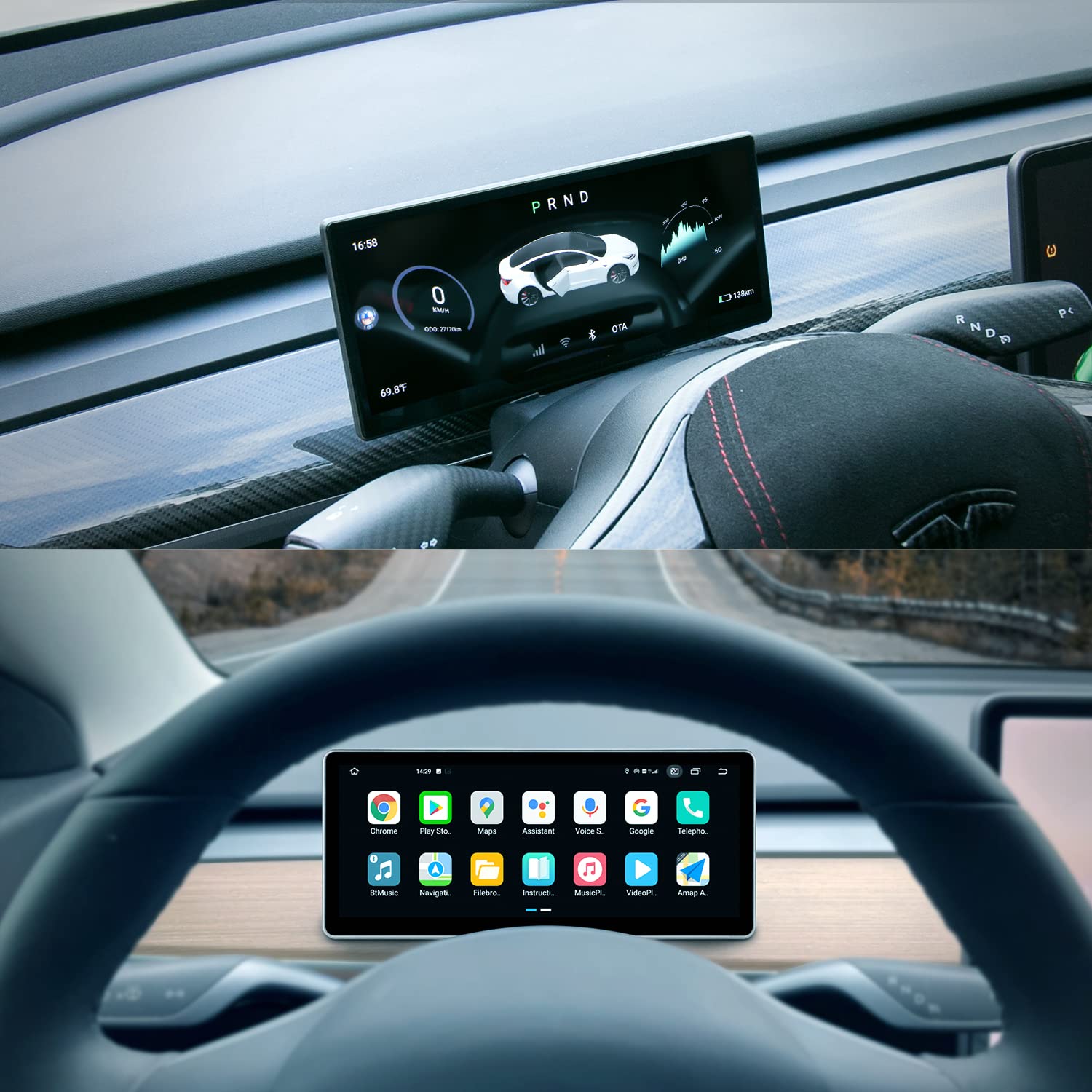 Vendor - Tesery Mini Tesla Display Screen for Model 3/Y - Ultra