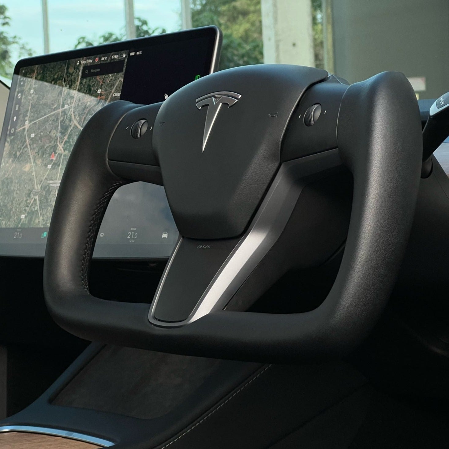Tesla model 3/ybcstyle 36 için tetesla boyunduruk direksiyon 】