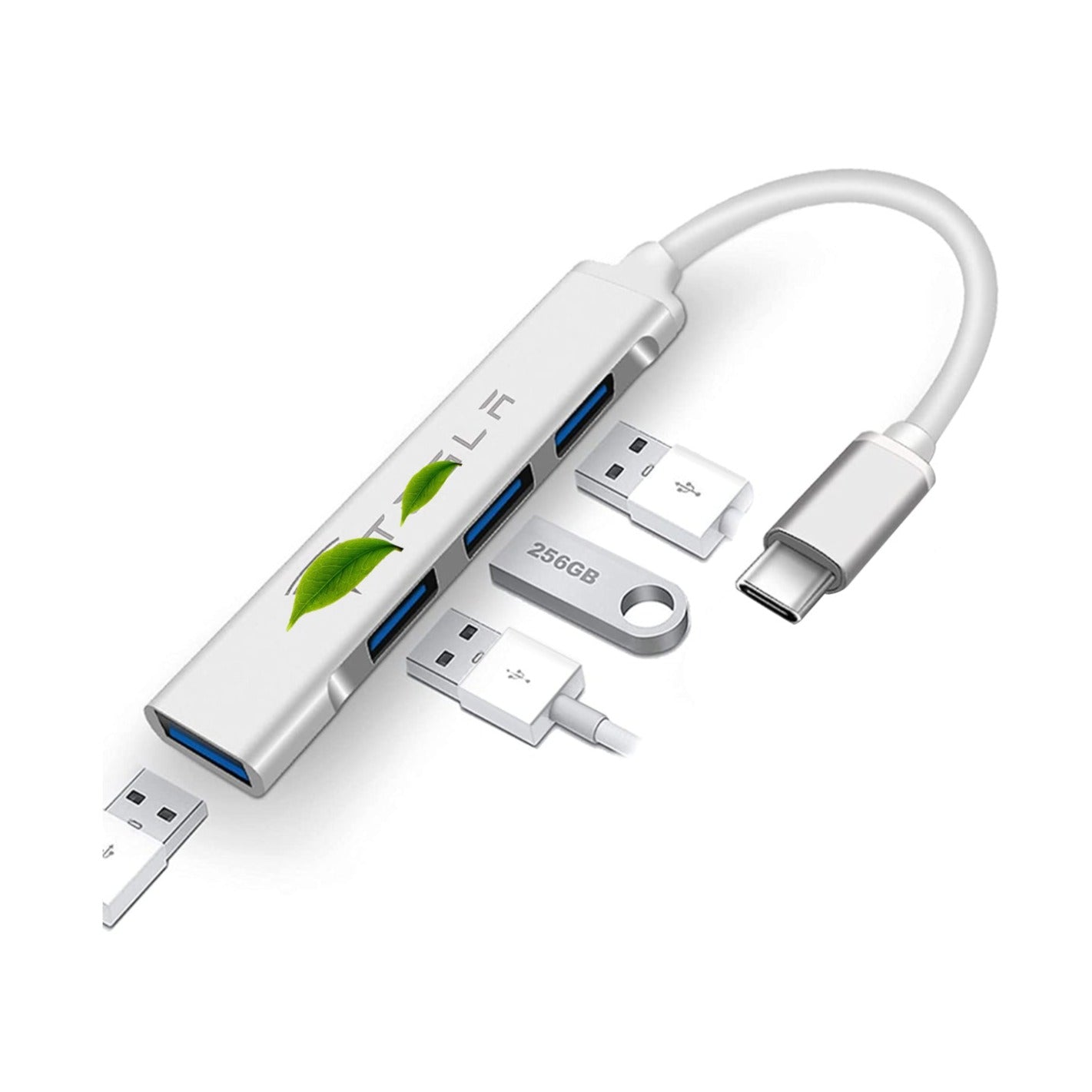 Tesla USB Tepy C Hub geeignet für Model 3 Model Y Model S Model X 4 in 1 USB  3.0 Ports
