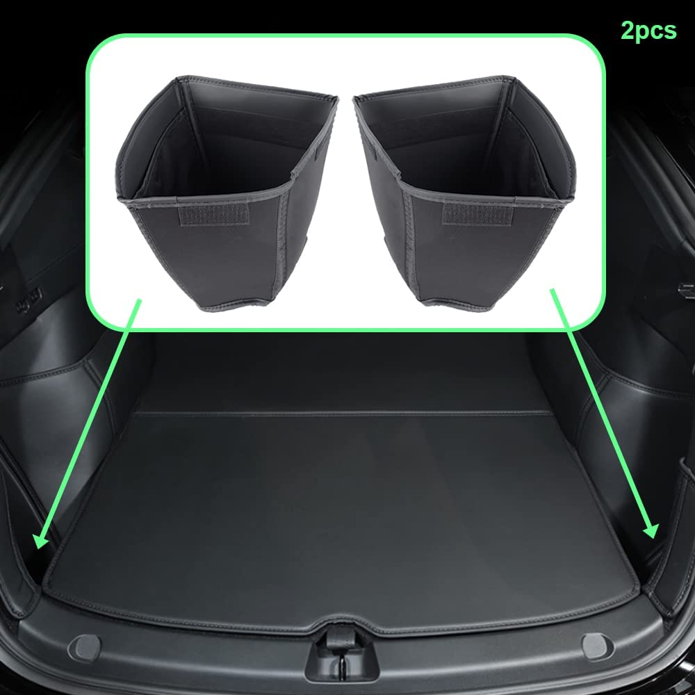 Kofferraum links und rechts Aufbewahrungsbox - Leder geeignet für Tesla  Model Y 2020-2022