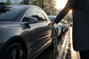 Flush door handle on a Tesla and other EVs behind a China recall report