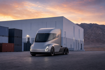 Reports Say Tesla Semi Enters Volume Production; Stock Falls