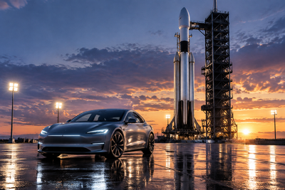 Analysts Flag SpaceX-Tesla Merger Buzz as TSLA Narrative Driver
