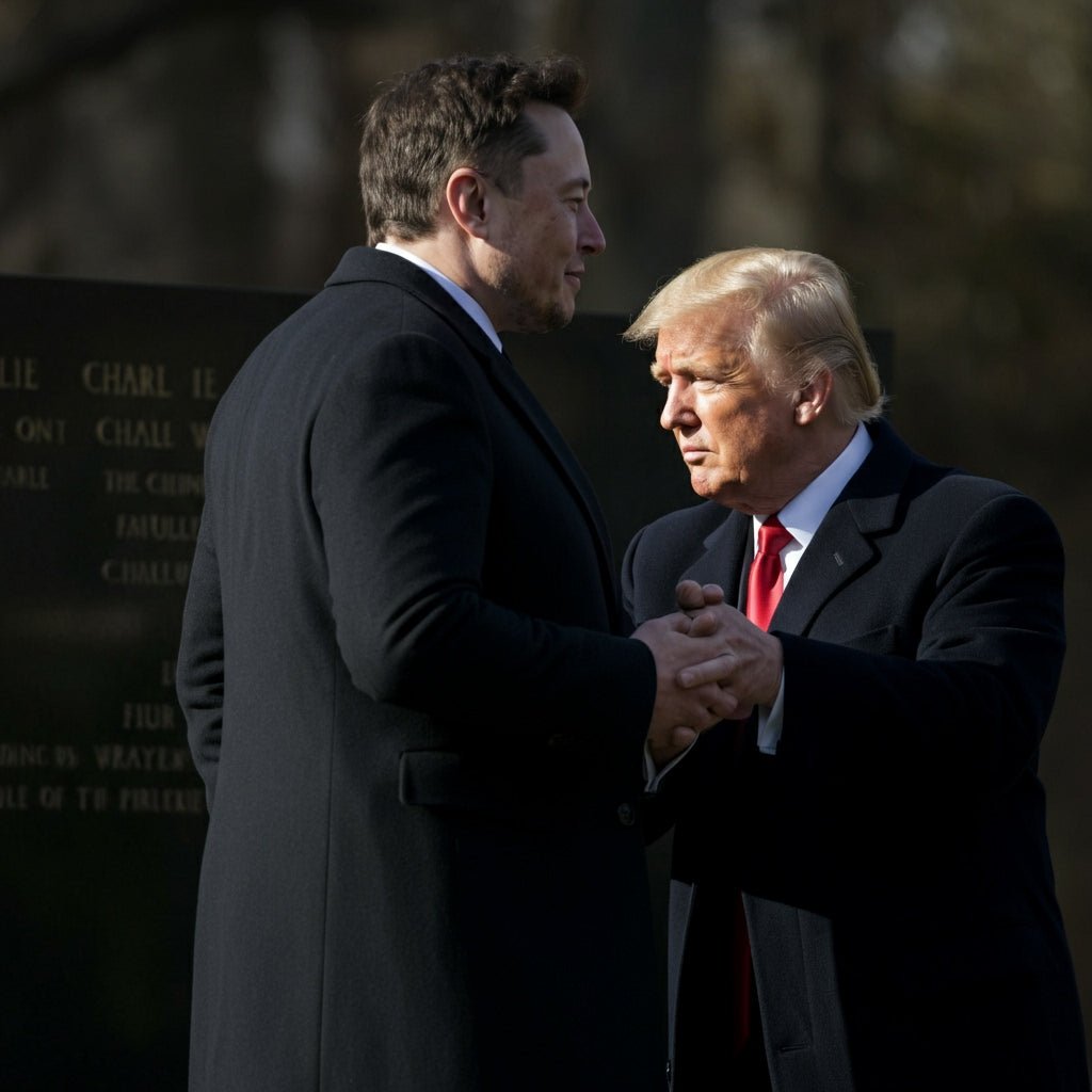 Elon Musk and Donald Trump Reconcile Publicly at Charlie Kirk Memorial - Tesery Official Store