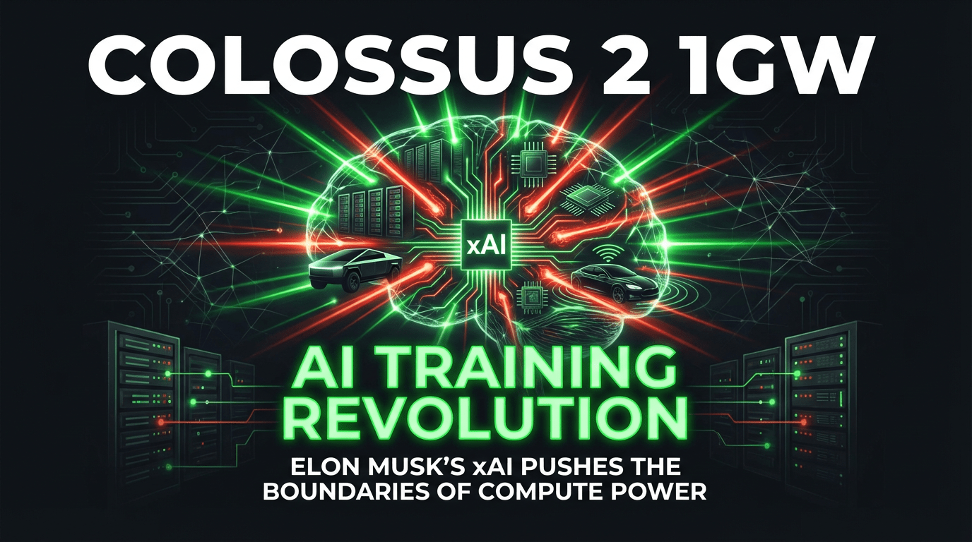 xAI Colossus 2: World's First 1GW AI Supercomputer, 1M GPUs & Grok 5 ...