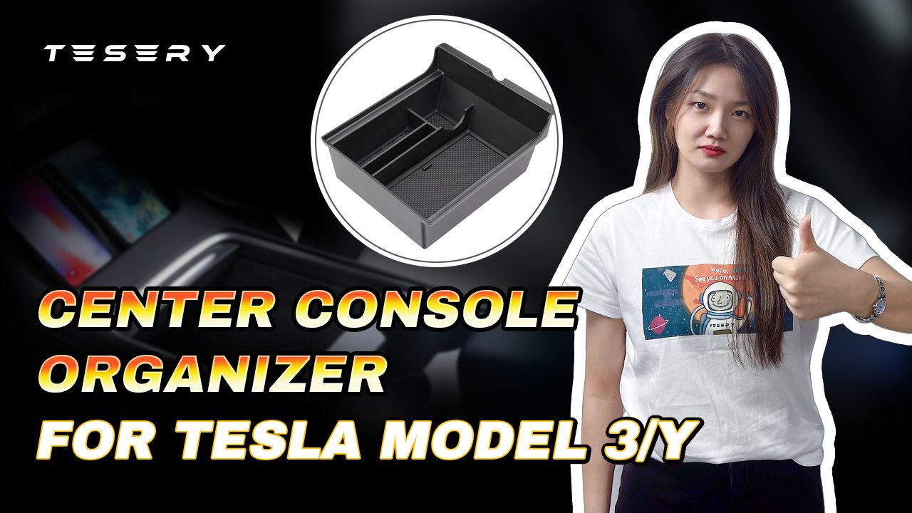 How does Tesla Center Console Organizer work with Model 3 and Model Y?