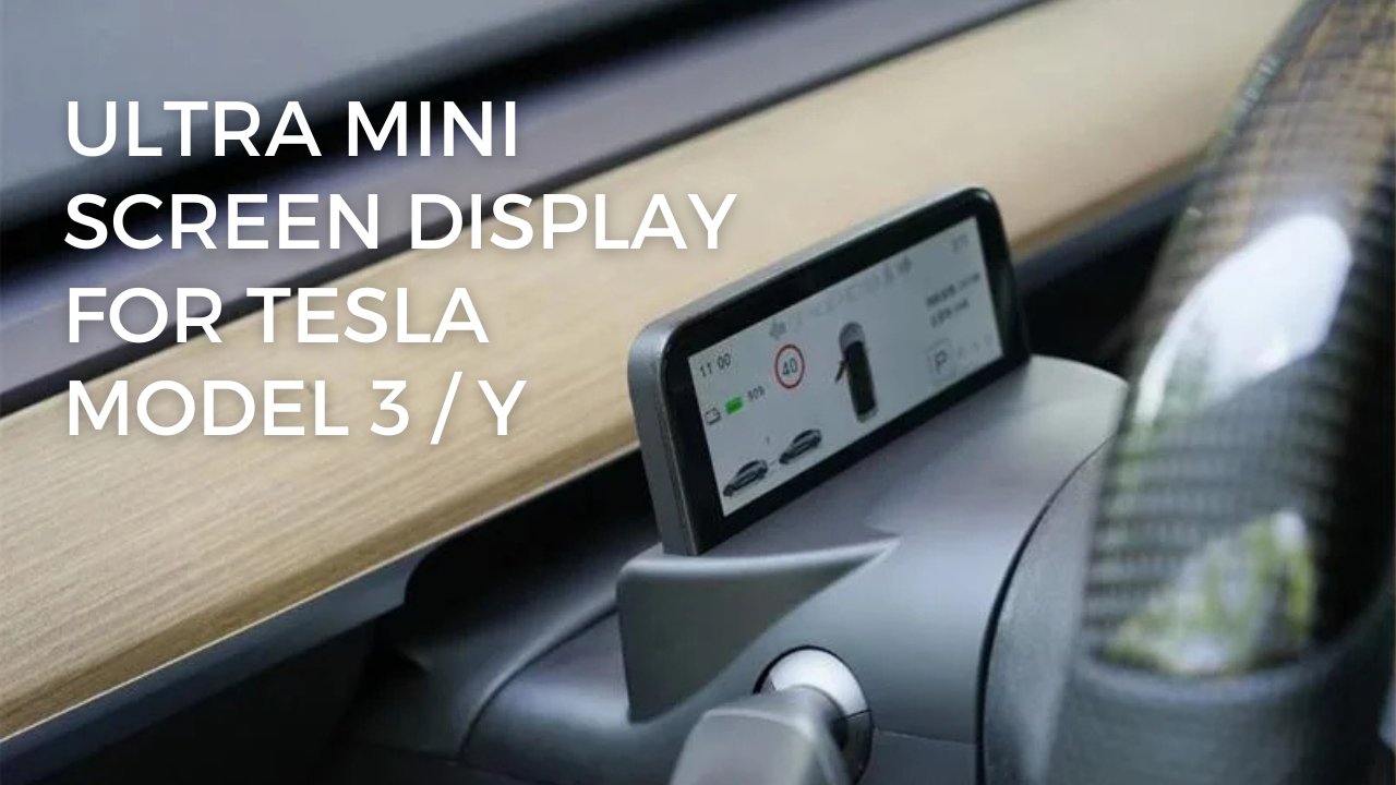 How to Operate Tesla Model 3 / Y Mini Screen Display ? - Tesery Official Store
