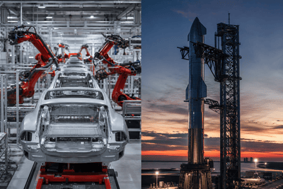 Musk Again Declines to Rule Out Tesla-SpaceX Merger, Reports Say