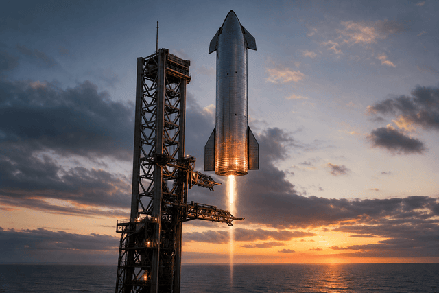 Reports: Musk Says SpaceX Will Try Catching Starship Upper Stage