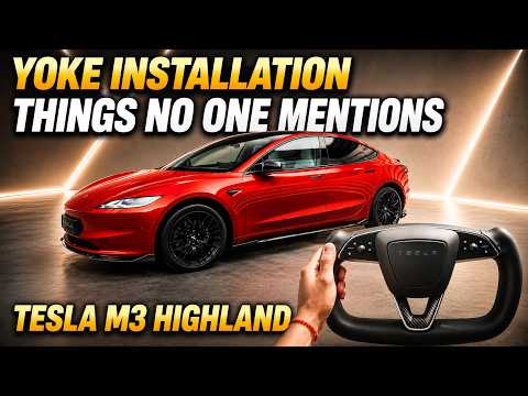 Tesery Model 3 Highland Yoke Steering Wheel Install Guide