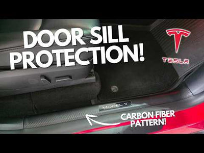 Tesery Model Y Carbon Fiber Door Sill Protectors Review