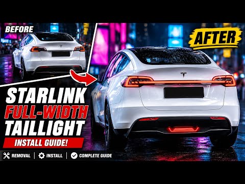 Tesery Tesla Model Y Starlink Tail Light Installation Guide