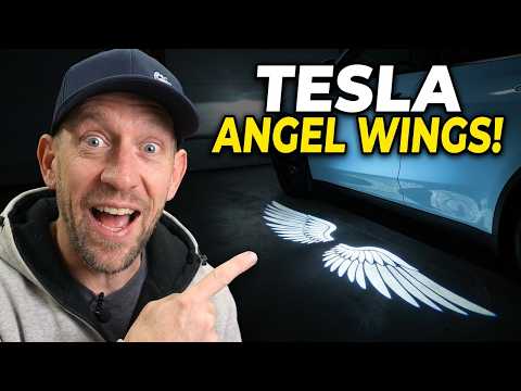 Tesla Angel Tesla Angel Wing Lights & Tesery Carbon Fiber Mirror Caps