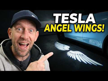 Tesla Angel Wing Lights & Tesery Carbon Fiber Mirror Caps - Tesery Official Store