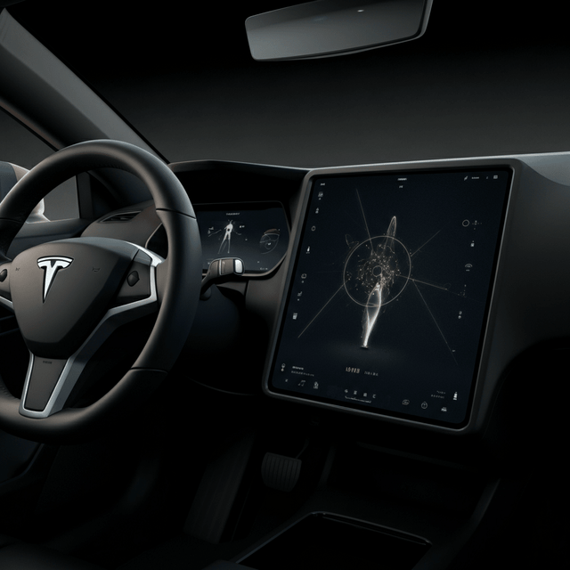 La pantalla del Tesla Cybercab destaca la revolucionaria magia interior del nuevo biplaza