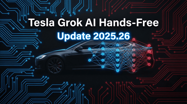 Tesla 推出免提 Grok AI，隨更新 2025.26 上線