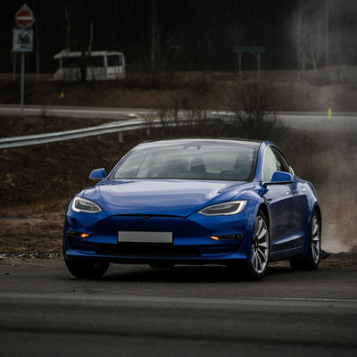 Tesla-fører går fra alvorlig ulykke med mindre skader