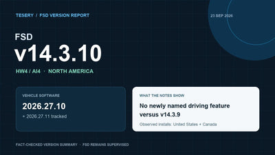 Tesla FSD v14.3.10: What Changed, Who Gets It and Why It Matters