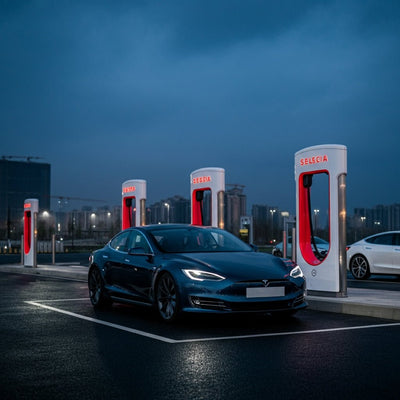 Tesla Lança Supercarregadores V4 Ultra-Rápidos na China pela Primeira Vez