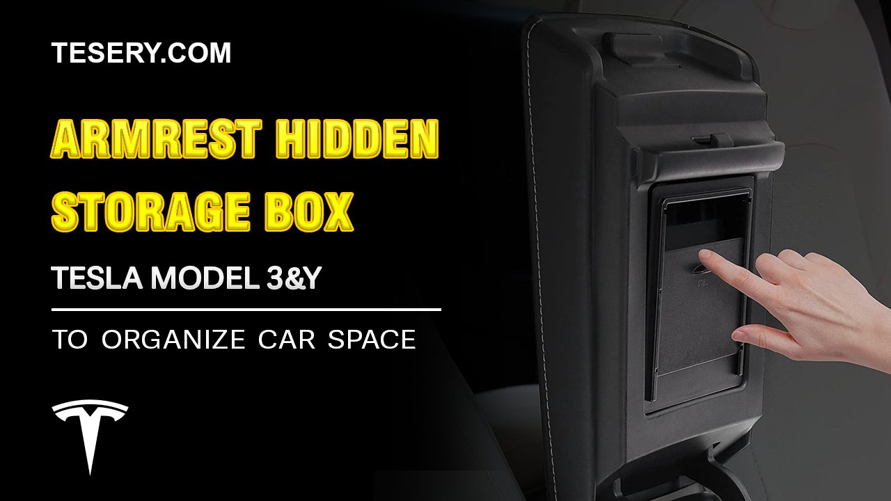 Tesla Model 3/Y armrest hidden storage box-A must-have accessory for c