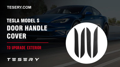Tesla Model S Real Carbon Door Handle Cover—Provide you with more security