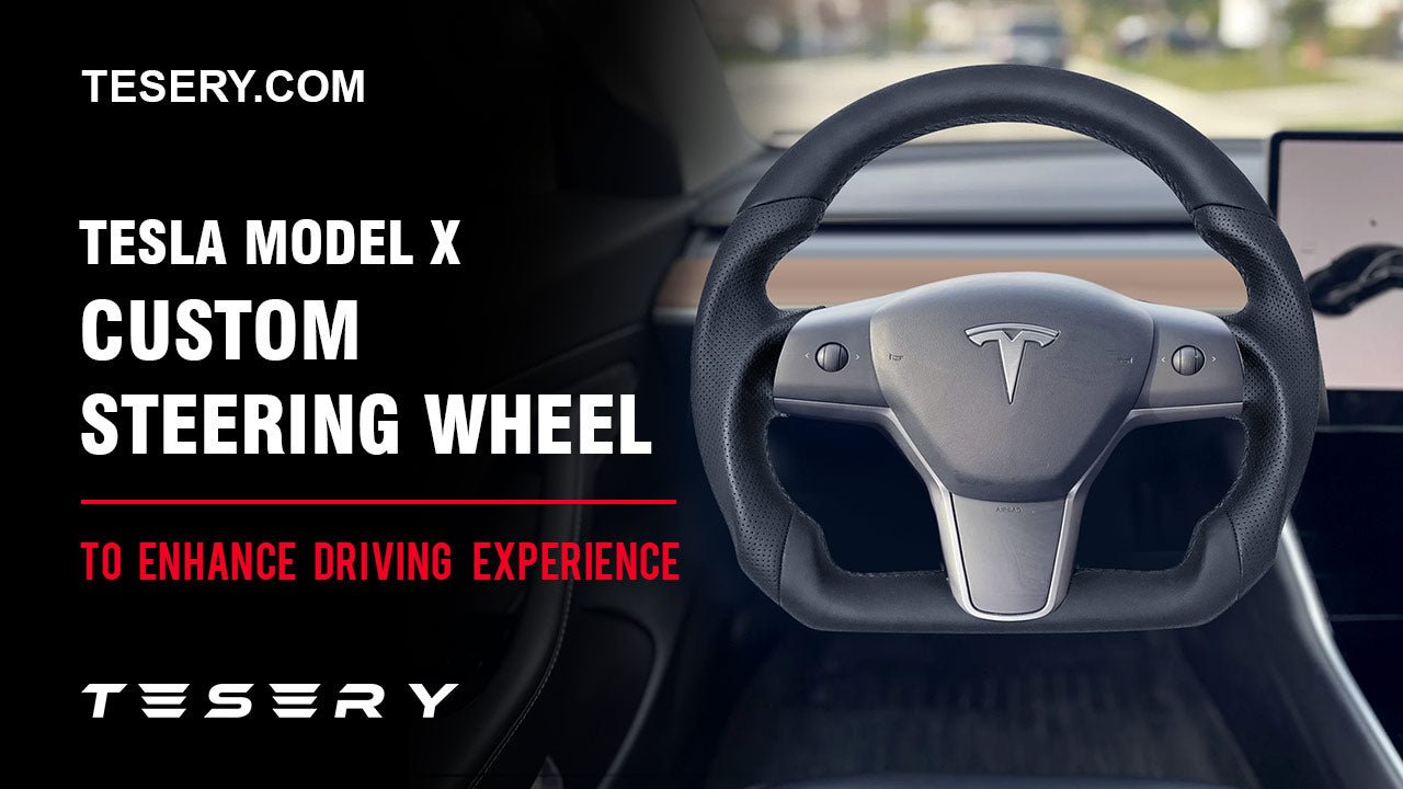 Tesla Model X Carbon Fiber Custom Steering Wheel - Best Steering Wheel - Tesery Official Store