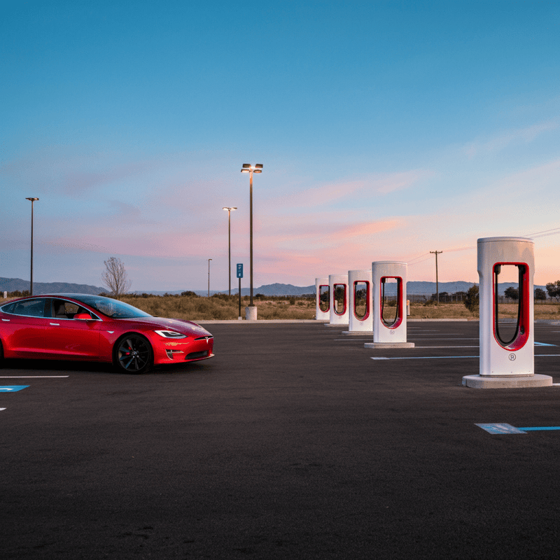 Tesla Plans Record Breaking 400 Stall Supercharger Station in California - Tesery Official Store