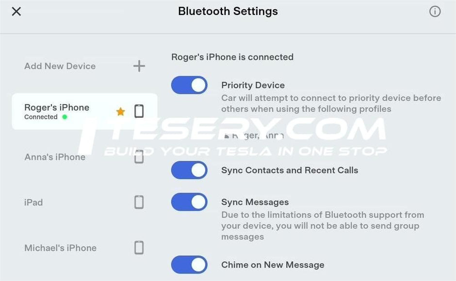 Tesla Priority Device: Seamless Bluetooth Connectivity