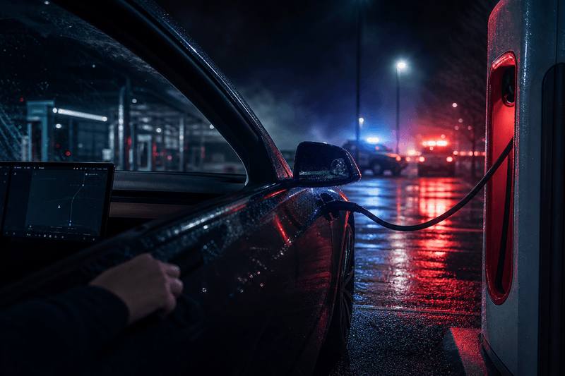Tesla Reportedly Adds Supercharger Emergency Drive Away Feature - Tesery Official Store