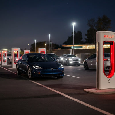 Tesla testa una nuova soluzione per affrontare il raro problema della coda ai Supercharger