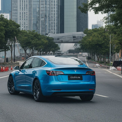 Tesla presenta en China el Model 3 con una autonomía récord de 830 km según el ciclo CLTC.